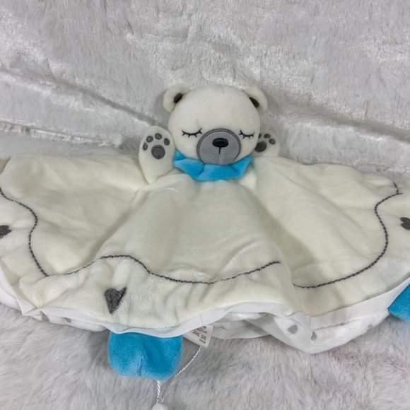 Baby Security Blanket 14 Inch Square Lovey plush bear new - Picture 7 of 7